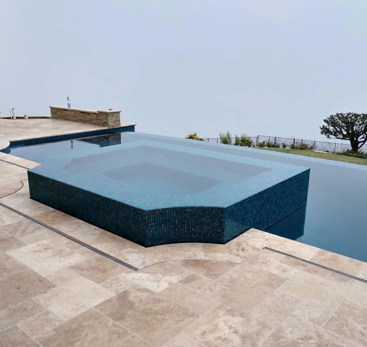 Ivory Travertine installed